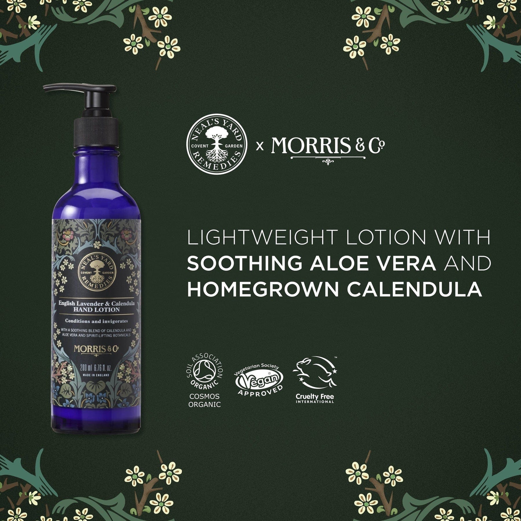 English Lavender & Calendula Hand Lotion 200ml - Image 3