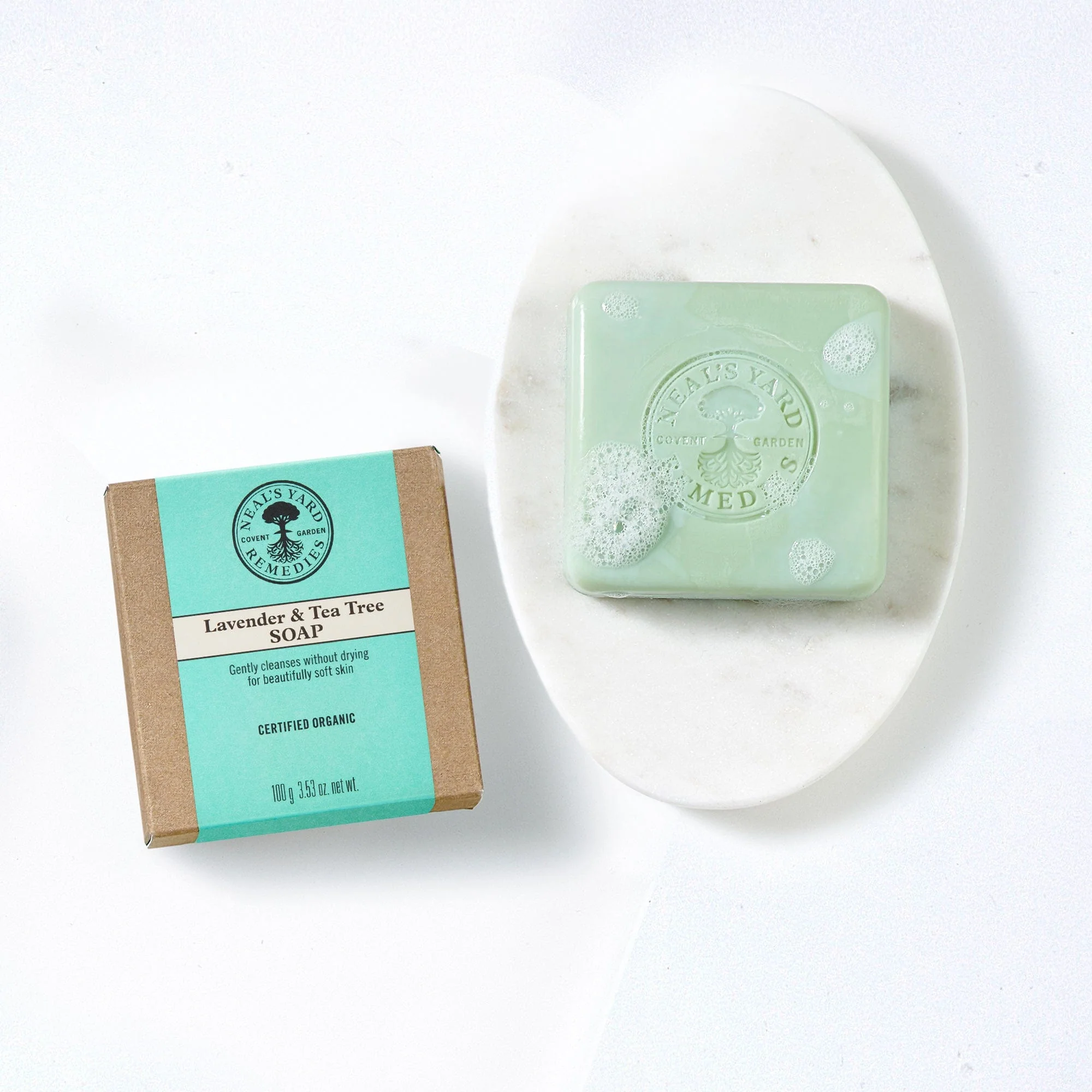 Lavender & Tea Tree Soap 100g - Image 3